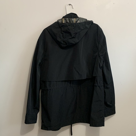 Marc New York Men's Hooded Wind Breaker Field Jacket Size L Black/Tan - Picture 2 of 4